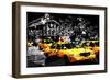 Low Poly New York Art - Manhattan Traffic-Philippe Hugonnard-Framed Premium Giclee Print