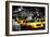 Low Poly New York Art - Manhattan Traffic-Philippe Hugonnard-Framed Premium Giclee Print