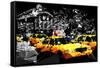 Low Poly New York Art - Manhattan Traffic-Philippe Hugonnard-Framed Stretched Canvas