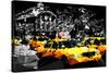 Low Poly New York Art - Manhattan Traffic-Philippe Hugonnard-Stretched Canvas