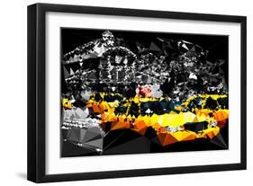 Low Poly New York Art - Manhattan Traffic-Philippe Hugonnard-Framed Art Print