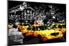 Low Poly New York Art - Manhattan Traffic-Philippe Hugonnard-Mounted Art Print