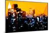 Low Poly New York Art - Manhattan Yellow Night-Philippe Hugonnard-Mounted Art Print