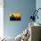 Low Poly New York Art - Manhattan Yellow Night-Philippe Hugonnard-Stretched Canvas displayed on a wall