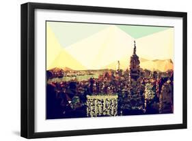 Low Poly New York Art - Manhattan-Philippe Hugonnard-Framed Art Print