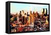 Low Poly New York Art - Midtown NYC-Philippe Hugonnard-Framed Stretched Canvas