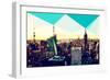 Low Poly New York Art - New York Skyline II-Philippe Hugonnard-Framed Premium Giclee Print