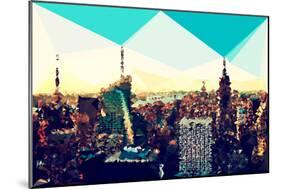 Low Poly New York Art - New York Skyline II-Philippe Hugonnard-Mounted Art Print