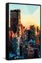 Low Poly New York Art - New York Sunset Pastel II-Philippe Hugonnard-Framed Stretched Canvas