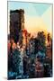 Low Poly New York Art - New York Sunset Pastel II-Philippe Hugonnard-Mounted Art Print