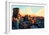 Low Poly New York Art - New York Sunset Pastel-Philippe Hugonnard-Framed Art Print