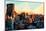 Low Poly New York Art - New York Sunset Pastel-Philippe Hugonnard-Mounted Art Print