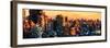 Low Poly New York Art - New York Sunset-Philippe Hugonnard-Framed Premium Giclee Print