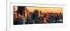 Low Poly New York Art - New York Sunset-Philippe Hugonnard-Framed Premium Giclee Print