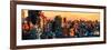 Low Poly New York Art - New York Sunset-Philippe Hugonnard-Framed Art Print
