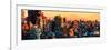 Low Poly New York Art - New York Sunset-Philippe Hugonnard-Framed Art Print