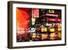 Low Poly New York Art - New York Taxis-Philippe Hugonnard-Framed Art Print