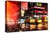 Low Poly New York Art - New York Taxis-Philippe Hugonnard-Stretched Canvas