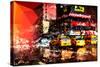 Low Poly New York Art - New York Taxis-Philippe Hugonnard-Stretched Canvas