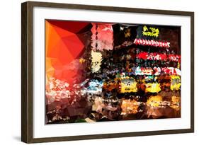 Low Poly New York Art - New York Taxis-Philippe Hugonnard-Framed Art Print