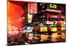 Low Poly New York Art - New York Taxis-Philippe Hugonnard-Mounted Art Print