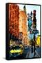 Low Poly New York Art - New York Traffic-Philippe Hugonnard-Framed Stretched Canvas