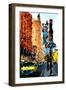 Low Poly New York Art - New York Traffic-Philippe Hugonnard-Framed Art Print