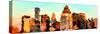 Low Poly New York Art - NYC Pastel III-Philippe Hugonnard-Stretched Canvas