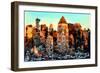 Low Poly New York Art - NYC Pastel-Philippe Hugonnard-Framed Art Print