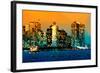 Low Poly New York Art - NYC Sunlight-Philippe Hugonnard-Framed Art Print