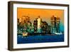 Low Poly New York Art - NYC Sunlight-Philippe Hugonnard-Framed Premium Giclee Print