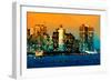 Low Poly New York Art - NYC Sunlight-Philippe Hugonnard-Framed Premium Giclee Print