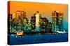 Low Poly New York Art - NYC Sunlight-Philippe Hugonnard-Stretched Canvas