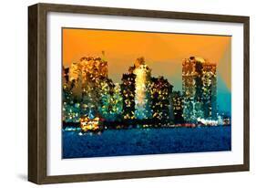 Low Poly New York Art - NYC Sunlight-Philippe Hugonnard-Framed Art Print