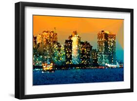 Low Poly New York Art - NYC Sunlight-Philippe Hugonnard-Framed Art Print