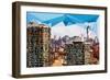 Low Poly New York Art - One World Trade Center II-Philippe Hugonnard-Framed Art Print