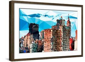 Low Poly New York Art - One World Trade Center III-Philippe Hugonnard-Framed Art Print