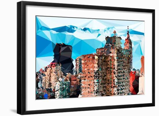 Low Poly New York Art - One World Trade Center III-Philippe Hugonnard-Framed Art Print