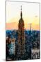 Low Poly New York Art - One World Trade Center Sunset-Philippe Hugonnard-Mounted Art Print