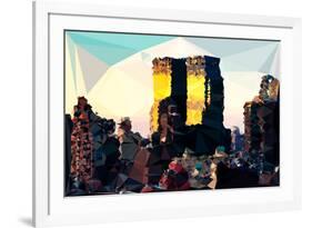 Low Poly New York Art - One World Trade Center-Philippe Hugonnard-Framed Art Print