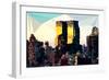 Low Poly New York Art - One World Trade Center-Philippe Hugonnard-Framed Premium Giclee Print
