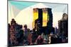 Low Poly New York Art - One World Trade Center-Philippe Hugonnard-Mounted Premium Giclee Print