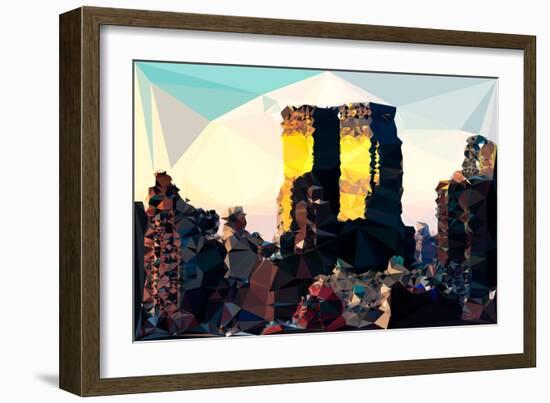 Low Poly New York Art - One World Trade Center-Philippe Hugonnard-Framed Art Print