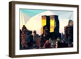 Low Poly New York Art - One World Trade Center-Philippe Hugonnard-Framed Art Print