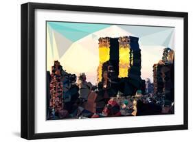 Low Poly New York Art - One World Trade Center-Philippe Hugonnard-Framed Art Print