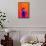 Low Poly New York Art - Orange Lady Liberty-Philippe Hugonnard-Framed Stretched Canvas displayed on a wall