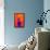 Low Poly New York Art - Orange Lady Liberty-Philippe Hugonnard-Framed Stretched Canvas displayed on a wall