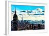 Low Poly New York Art - Overlooking Central Park-Philippe Hugonnard-Framed Art Print