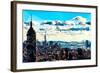 Low Poly New York Art - Overlooking Central Park-Philippe Hugonnard-Framed Art Print