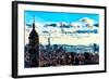 Low Poly New York Art - Overlooking Central Park-Philippe Hugonnard-Framed Art Print